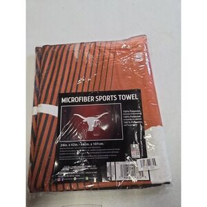 Texas Longhorns Microfiber Sports Towel 24x42 Orange Striped NCAA Official New